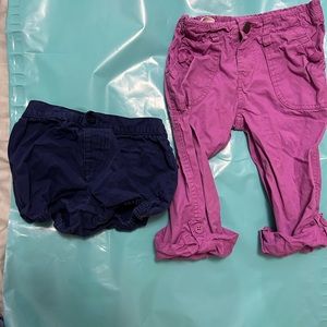 VINTAGE Koala Baby 24 months/2T blue shorts & purple pants - no longer made!